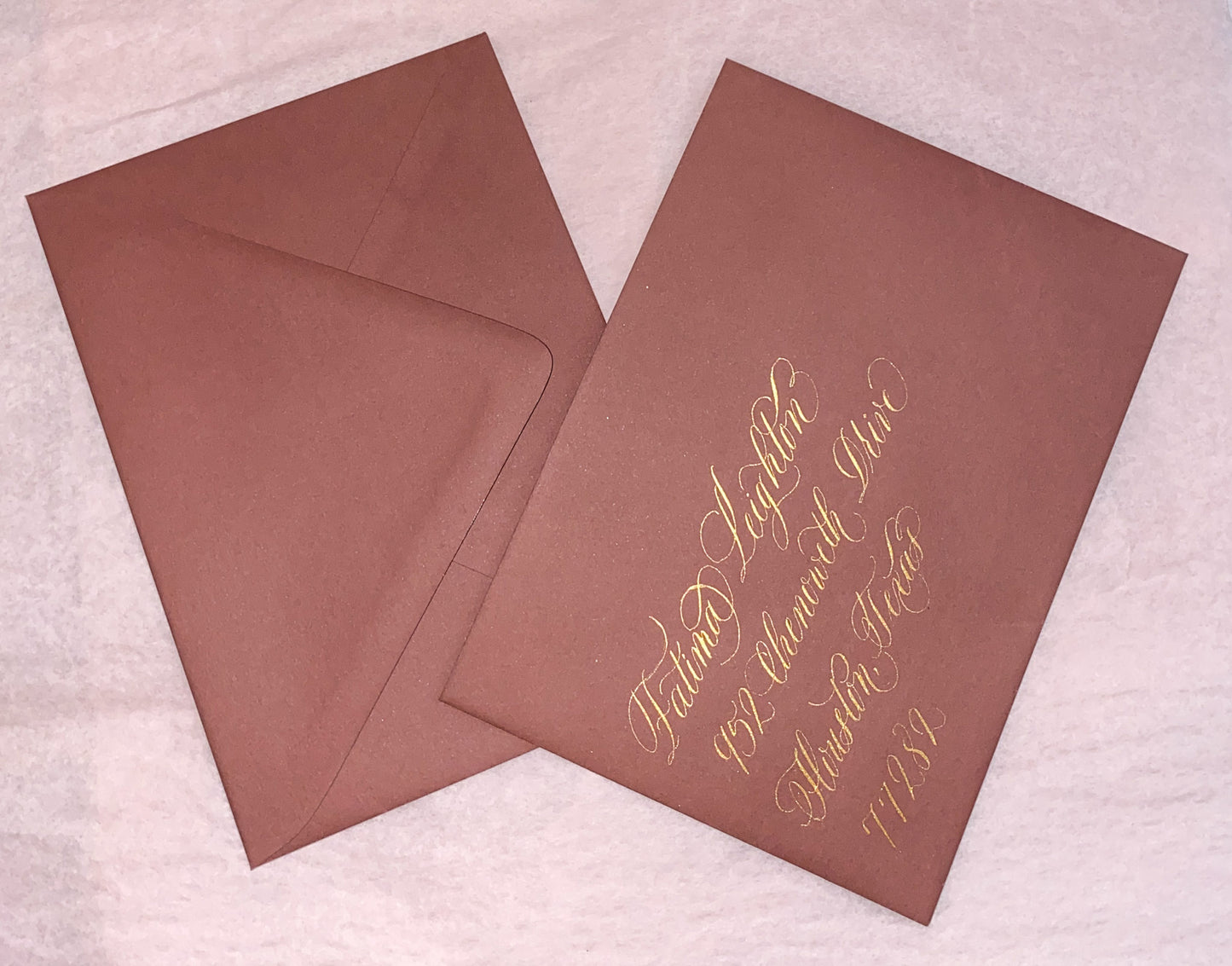Deep Rose European Envelope