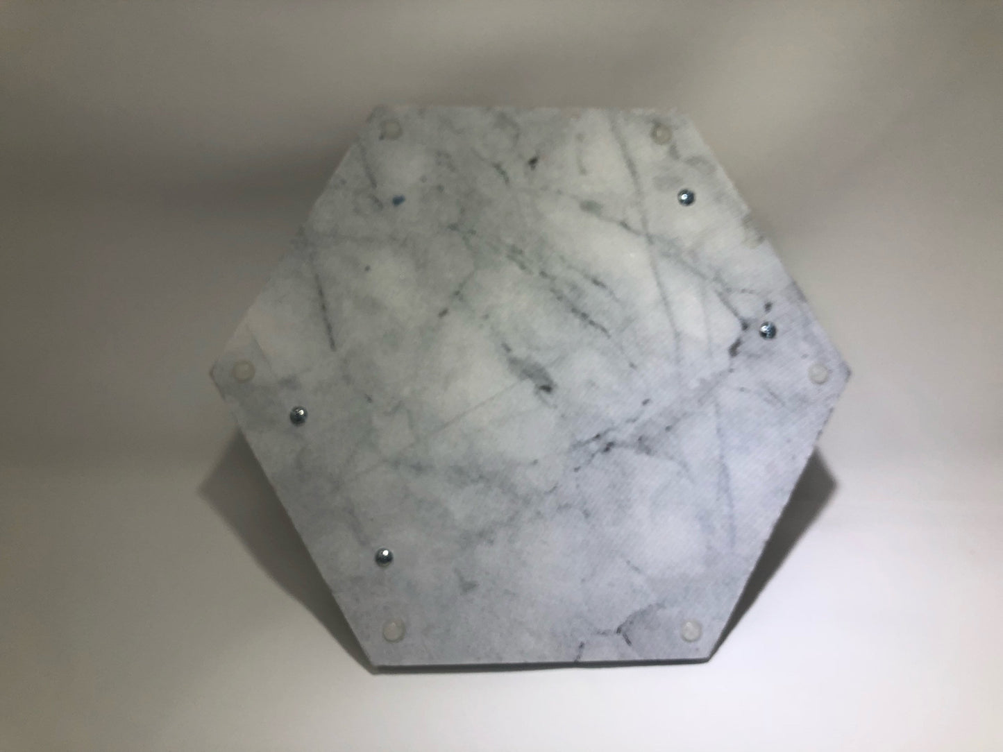 Marble and Gold Hexagon Tray - Botanical - Roshae Designs