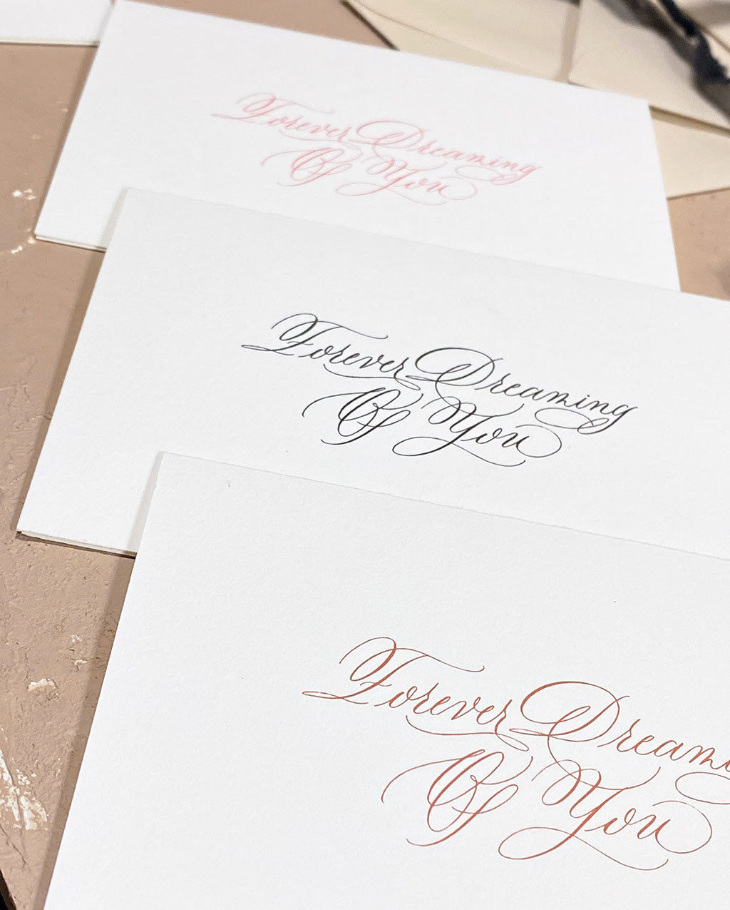 Roshae Designs Calligraphy Forever Dreaming Of You Card Multi Color