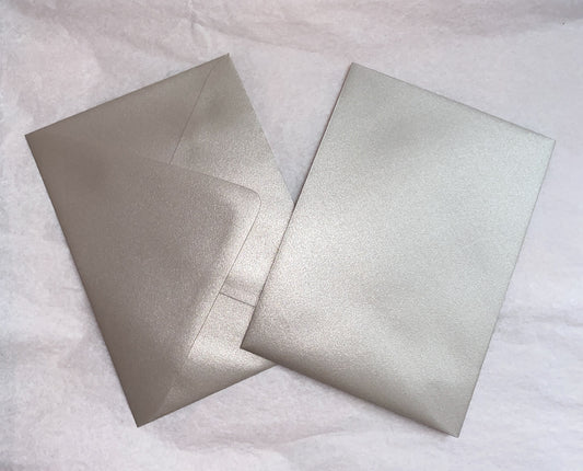 Creme Metallic Envelope