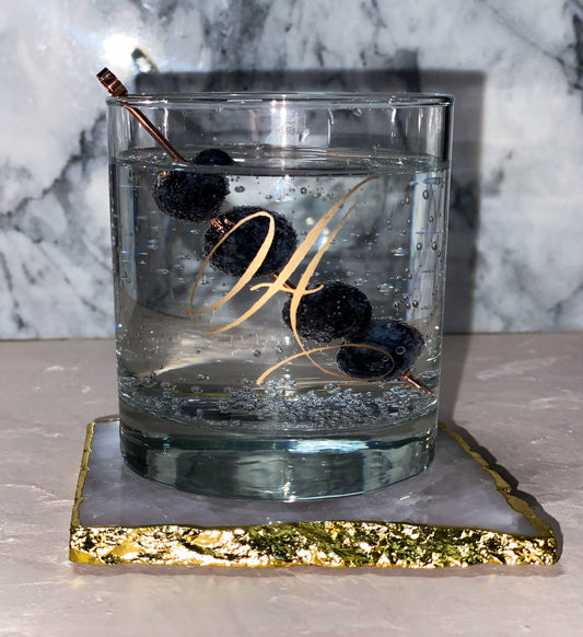 Engraved Monogram Drinking Glasses