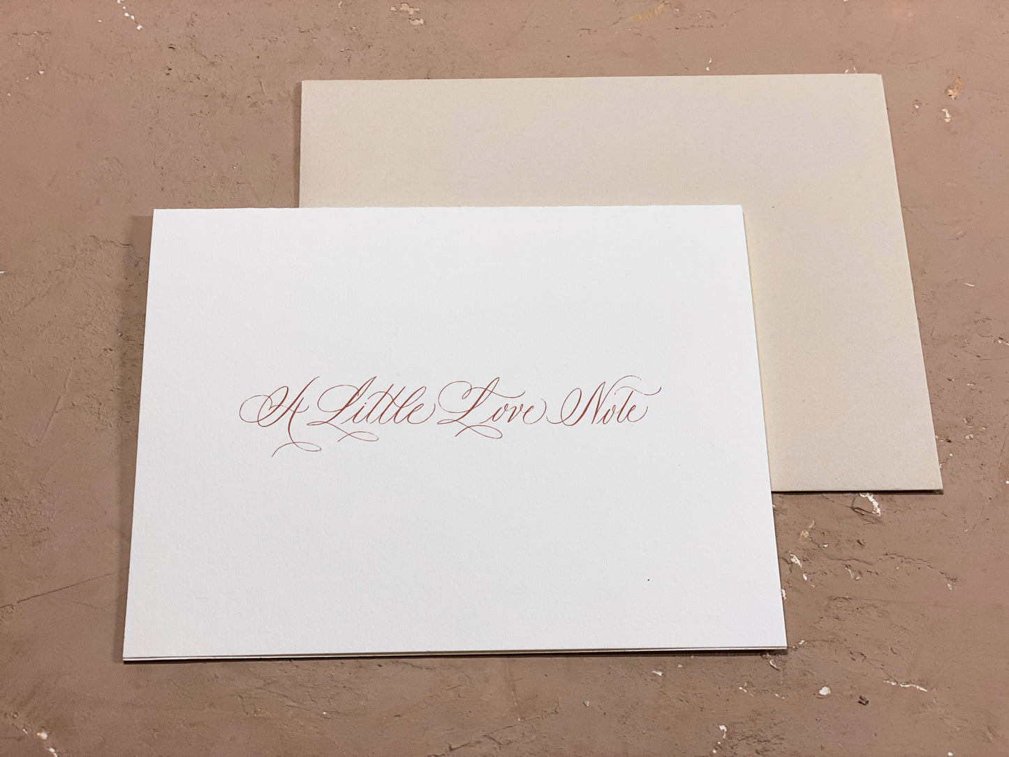 Roshae Designs A Little Love Note Card Brown