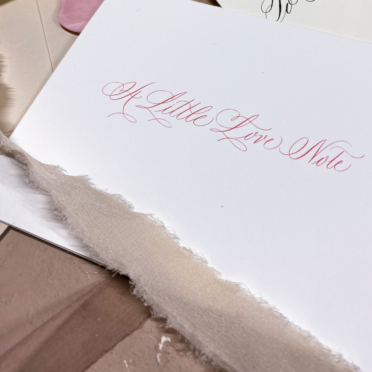 Roshae Designs A Little Love Note Card Pink 2